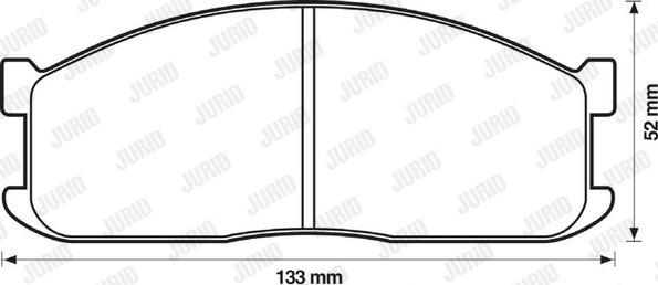 Jurid 572331J - Тормозные колодки, дисковые, комплект autospares.lv