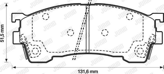 Jurid 572325J - Тормозные колодки, дисковые, комплект autospares.lv