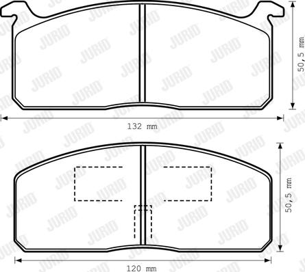 Jurid 572326J - Тормозные колодки, дисковые, комплект autospares.lv