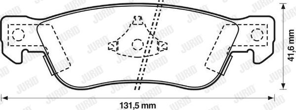 Jurid 572322J - Тормозные колодки, дисковые, комплект autospares.lv