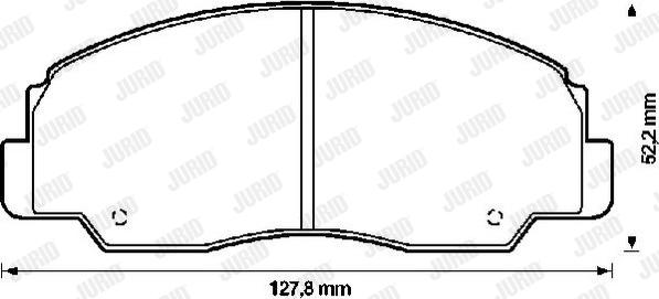 Jurid 572294J - Тормозные колодки, дисковые, комплект autospares.lv