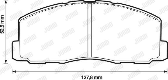 Jurid 572295J - Тормозные колодки, дисковые, комплект autospares.lv