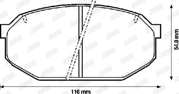 Jurid 572243J - Тормозные колодки, дисковые, комплект autospares.lv