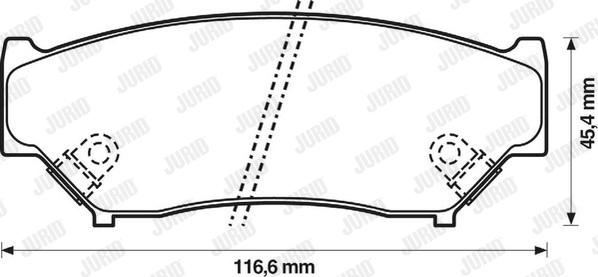 Jurid 572247J - Тормозные колодки, дисковые, комплект autospares.lv