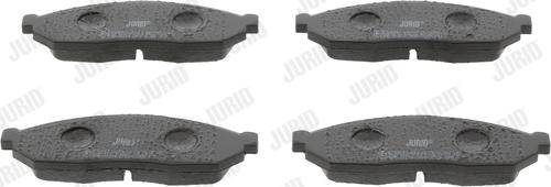 Jurid 572250J - Тормозные колодки, дисковые, комплект autospares.lv