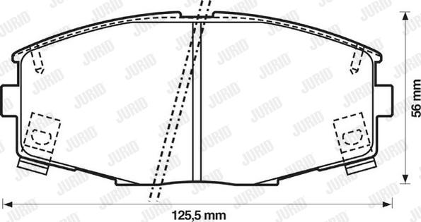 Jurid 572266J - Тормозные колодки, дисковые, комплект autospares.lv