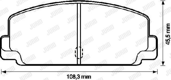 Jurid 572204J - Тормозные колодки, дисковые, комплект autospares.lv