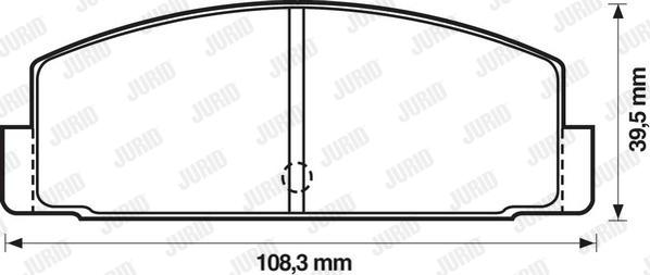 Jurid 572203J - Тормозные колодки, дисковые, комплект autospares.lv