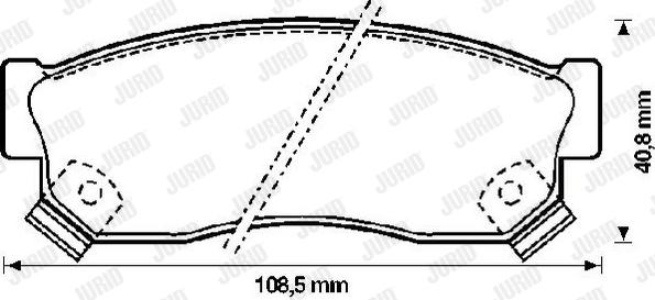Jurid 572207J - Тормозные колодки, дисковые, комплект autospares.lv