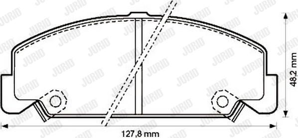 Jurid 572286J - Тормозные колодки, дисковые, комплект autospares.lv