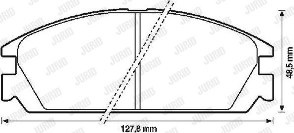 Jurid 572287J - Тормозные колодки, дисковые, комплект autospares.lv