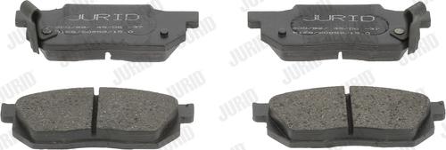 Jurid 572238J - Тормозные колодки, дисковые, комплект autospares.lv
