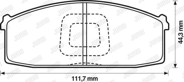 Jurid 572232J - Тормозные колодки, дисковые, комплект autospares.lv