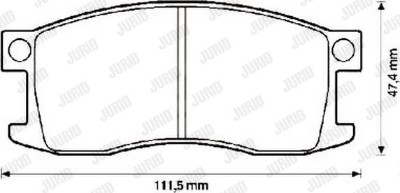 Jurid 572229J - Тормозные колодки, дисковые, комплект autospares.lv