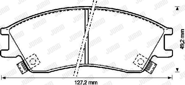 Jurid 572270J - Тормозные колодки, дисковые, комплект autospares.lv