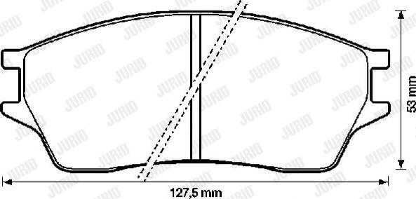 Jurid 572273J - Тормозные колодки, дисковые, комплект autospares.lv