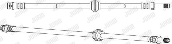 Jurid 173165J - Тормозной шланг autospares.lv