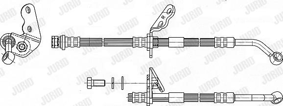 Jurid 172940J - Тормозной шланг autospares.lv