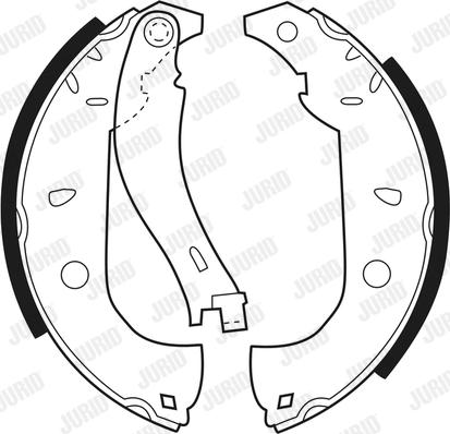 Jurid 361429J - Комплект тормозных колодок, барабанные autospares.lv