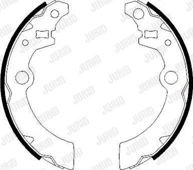 Jurid 362444J - Комплект тормозных колодок, барабанные autospares.lv