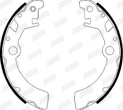 Jurid 362445J - Комплект тормозных колодок, барабанные autospares.lv