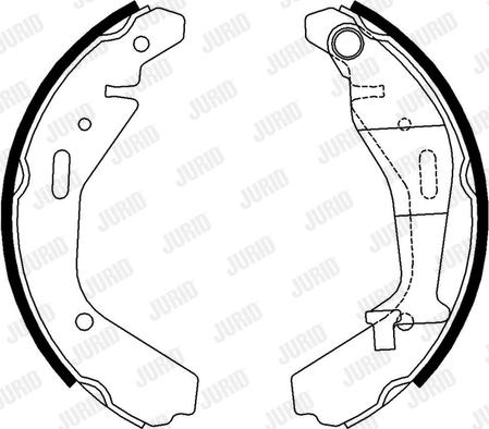 Jurid 362472J - Комплект тормозных колодок, барабанные autospares.lv