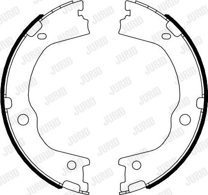 Jurid 362571J - Комплект тормозов, ручник, парковка autospares.lv