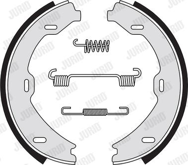 Jurid 362653J - Комплект тормозных колодок, барабанные autospares.lv