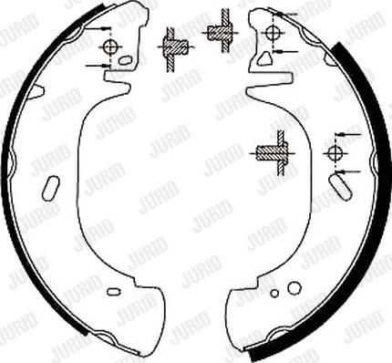 Jurid 362302J - Комплект тормозных колодок, барабанные autospares.lv