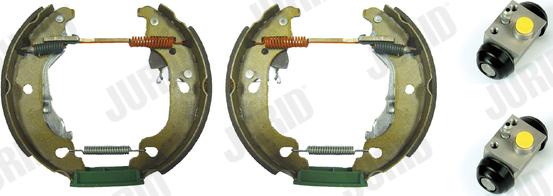 Jurid 381430J - Комплект тормозных колодок, барабанные autospares.lv