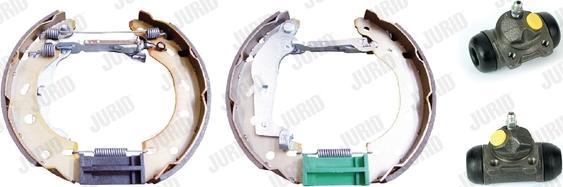 Jurid 381474J - Комплект тормозных колодок, барабанные autospares.lv