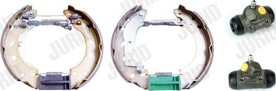 Jurid 381474J - Комплект тормозных колодок, барабанные autospares.lv