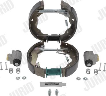 Jurid 381545J - Комплект тормозных колодок, барабанные autospares.lv