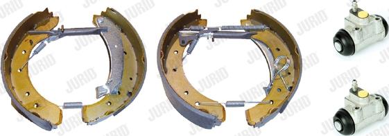 Jurid 381345J - Комплект тормозных колодок, барабанные autospares.lv