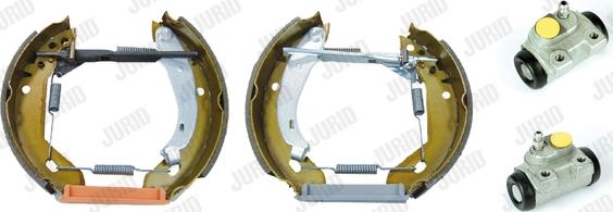 Jurid 381244J - Комплект тормозных колодок, барабанные autospares.lv