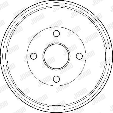 Jurid 329191J - Тормозной барабан autospares.lv