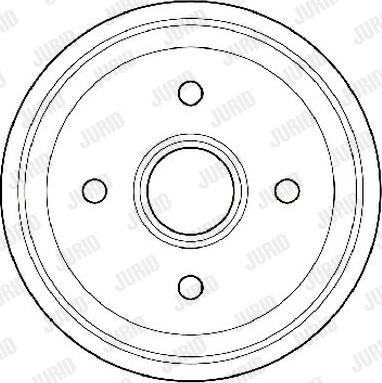 Jurid 329158J - Тормозной барабан autospares.lv