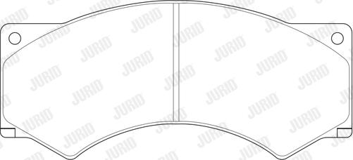 Jurid 2901709560 - Тормозные колодки, дисковые, комплект autospares.lv