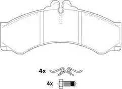 Sangsin Brake SP1277 - Тормозные колодки, дисковые, комплект autospares.lv