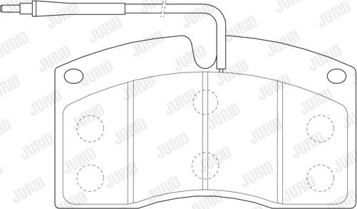 Jurid 2907209561 - Тормозные колодки, дисковые, комплект autospares.lv