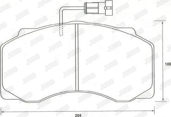 Jurid 2907709561 - Тормозные колодки, дисковые, комплект autospares.lv