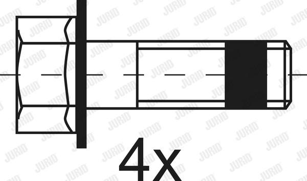 Jurid 2919009560 - Тормозные колодки, дисковые, комплект autospares.lv