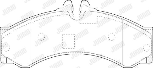 Jurid 2915309560 - Тормозные колодки, дисковые, комплект autospares.lv