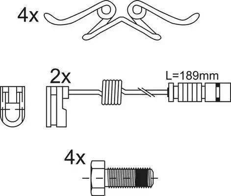 Remsa 61402 - Тормозные колодки, дисковые, комплект autospares.lv