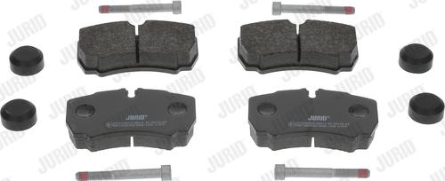 Jurid 2912309560 - Тормозные колодки, дисковые, комплект autospares.lv