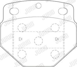 Jurid 2974709560 - Тормозные колодки, дисковые, комплект autospares.lv