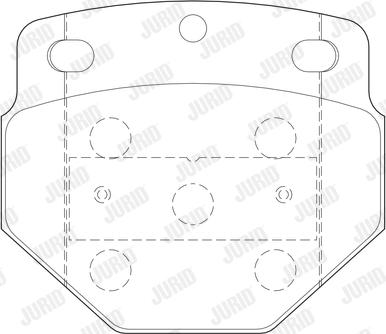 Jurid 2974705440 - Тормозные колодки, дисковые, комплект autospares.lv