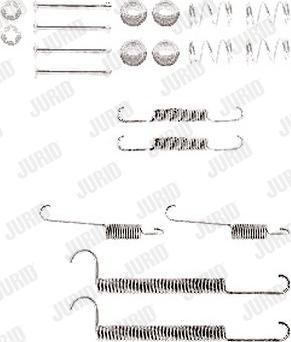 Jurid 771222J - Комплектующие, барабанный тормозной механизм autospares.lv