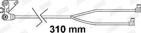 Jurid FAI160 - Сигнализатор, износ тормозных колодок autospares.lv