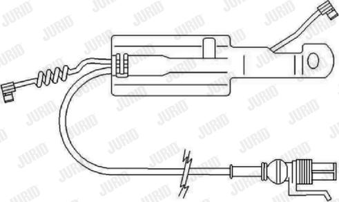 Jurid FAI168 - Сигнализатор, износ тормозных колодок autospares.lv